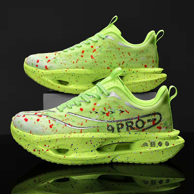 2025 nouvelles baskets pour hommes nuit fluorescente 3.0 plaque de carbone amorti chaussures de cour