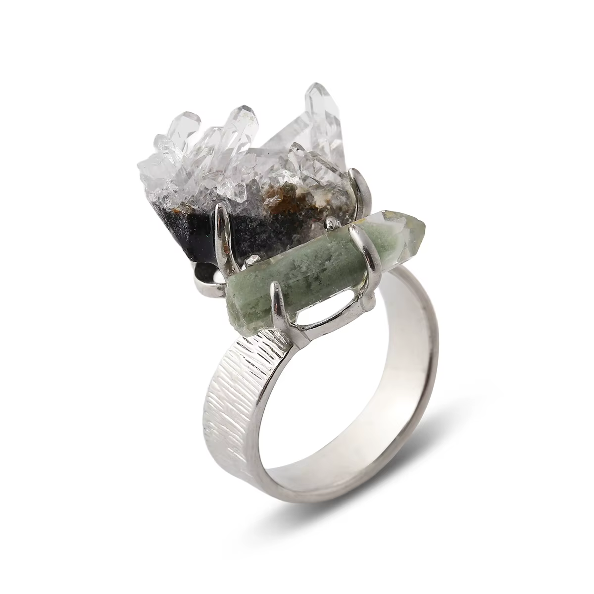Nouvelle Bague en Pierre Précieuse pour Homme et Femme, Bijou de Fête en Pierre Brute, Accessoire de