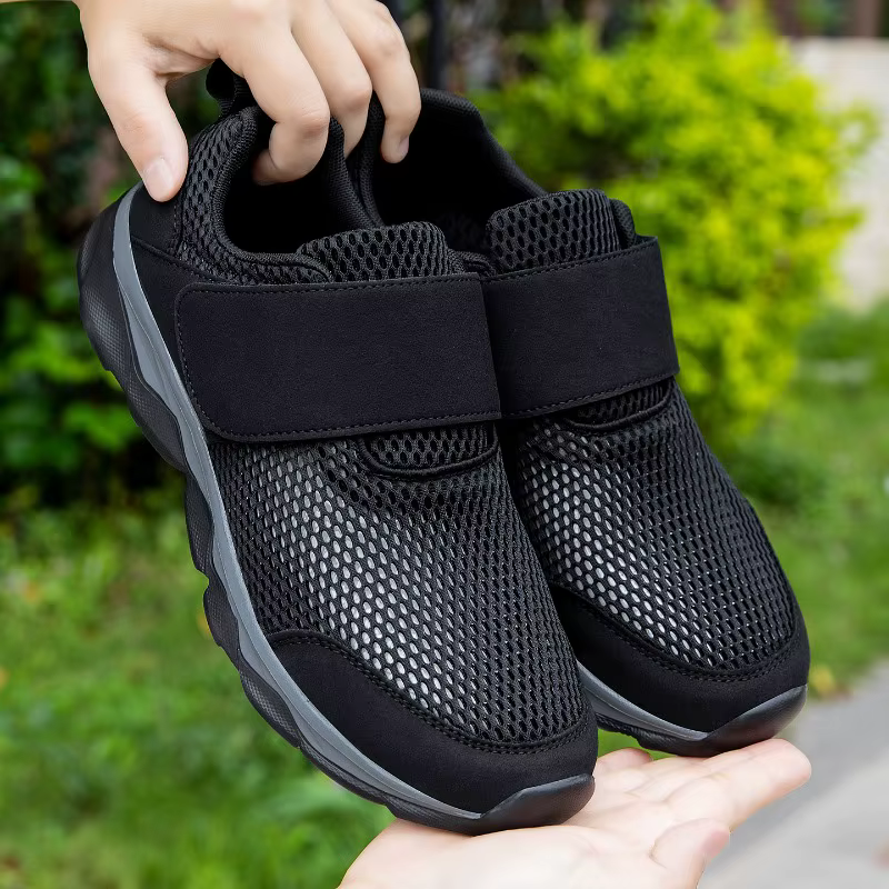 Chaussures décontractées orthopédiques unisexe pour pieds larges et enflés, avec ajustement pour l'é