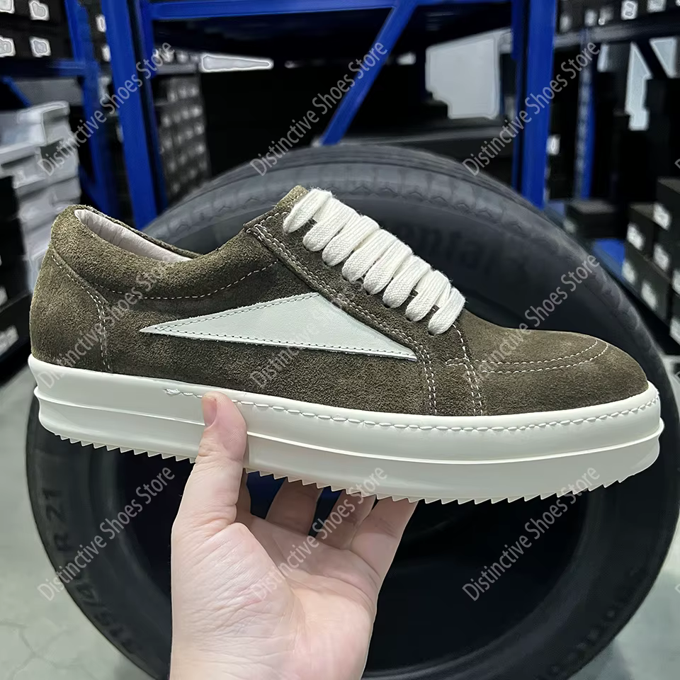Marque décontracté bas marron daim hommes chaussures concepteur qualité classique RO chaussures mode