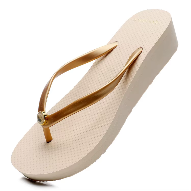 Sandales compensées pour femme, été, 6 cm, antidérapantes, à semelle épaisse, rehaussantes, pour la 