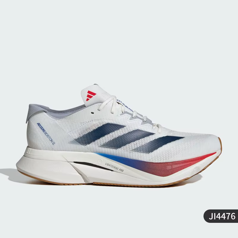 Adidas véritable Adizero Boston 12 chaussures de course à rebond pour hommes JI4476