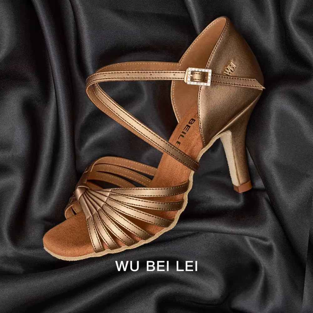 Chaussures de danse latine pour femmes avec semelle souple pour usage intérieur professionnel chauss