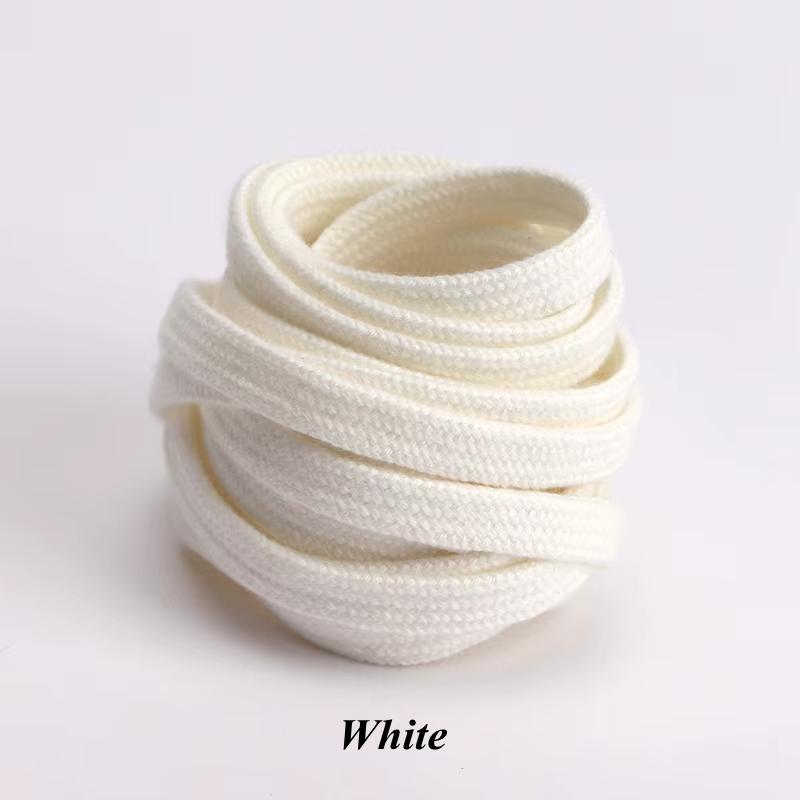 1 paire de lacets plats classiques baskets en toile chaussures de sport lacets qualité coton lacet s