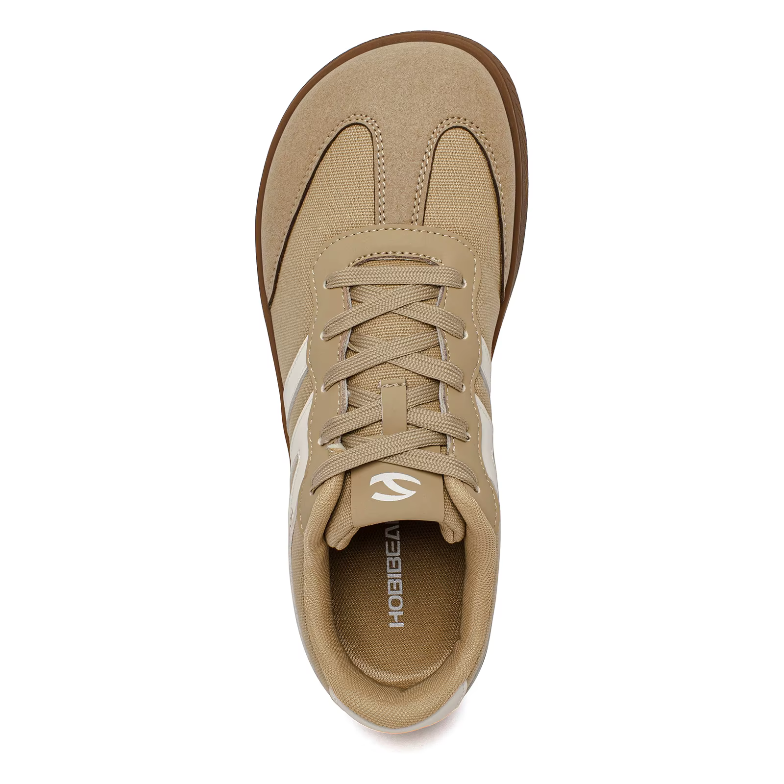HOBIBEAR chaussures à bout large hommes femmes tissu minimaliste Sneaker à lacets chaussures de marc