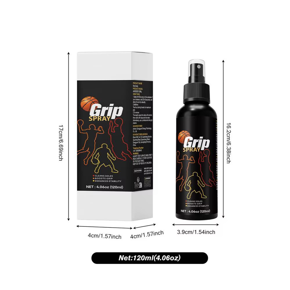 Spray d'adhérence 120 ml pour chaussures de basketball, améliorant l'adhérence, anti-dérapant, pour 