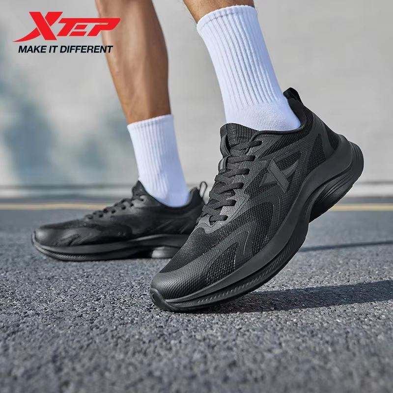 XTEP chaussures de course hommes 2025 été maille respirant confortable résistant à l'usure chaussure