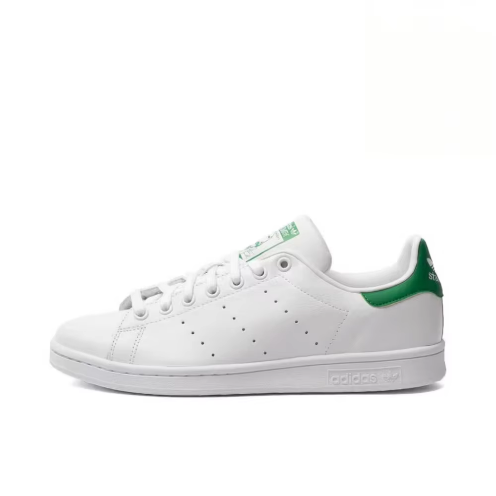 adidas Originals STAN SMITH Chaussures de tennis basses unisexes à talon vert avec amorti antidérapa