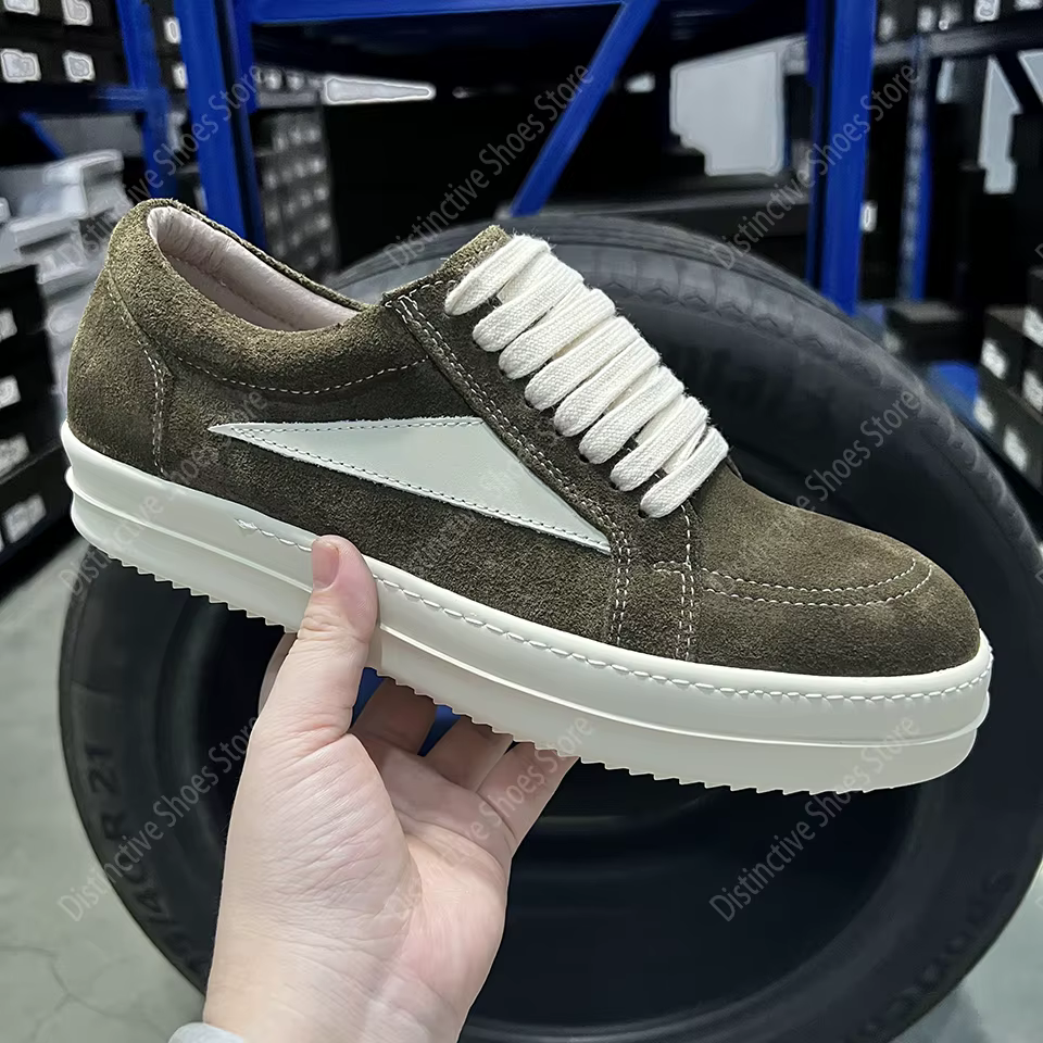 Marque décontracté bas marron daim hommes chaussures concepteur qualité classique RO chaussures mode