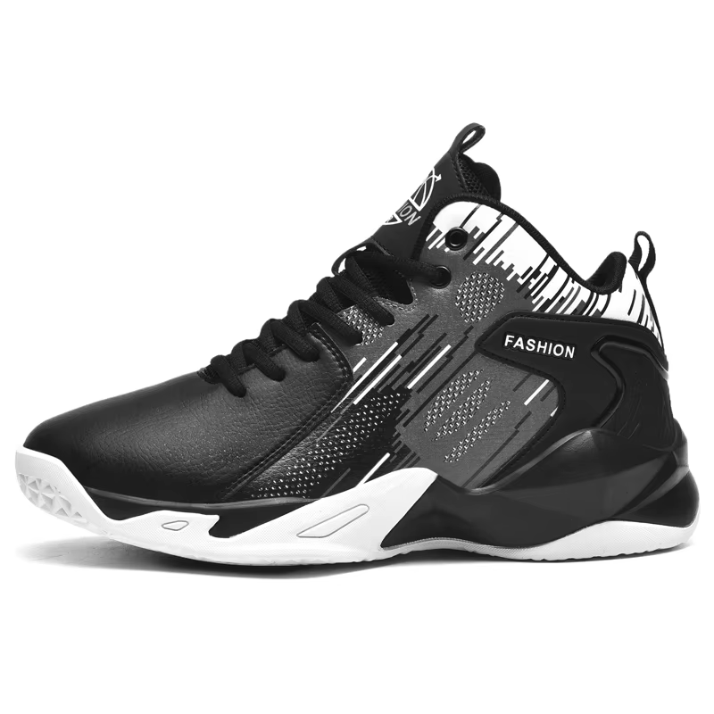 Chaussures de basket-ball unisexes pour hommes, confortables, respirantes, semelles épaisses, rebond