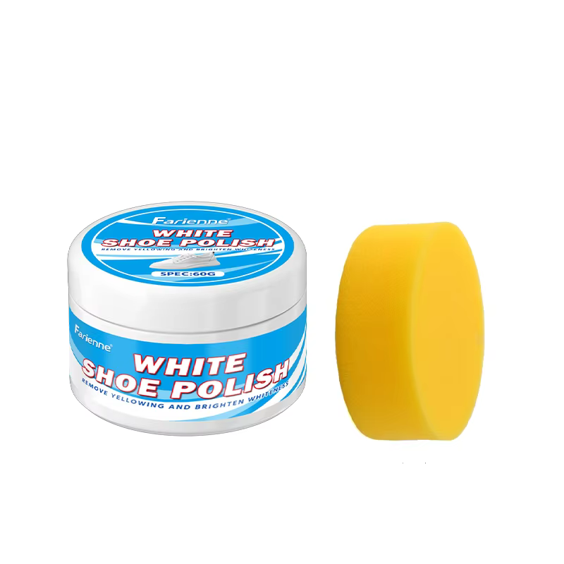 Farienne White Shoe Brightener Polish, Crème Nettoyante pour Baskets pour Éliminer le Jaunissement e