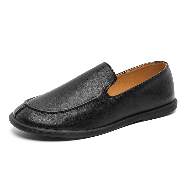 Chaussures plates en cuir véritable pour hommes, best-seller du site officiel, semelles massantes no