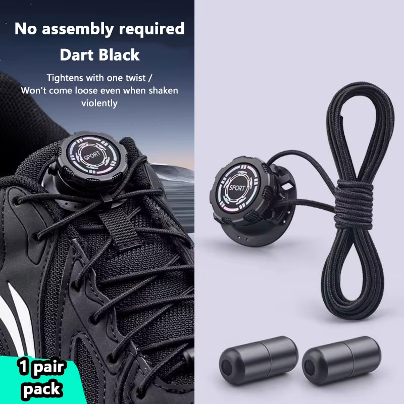1 Paire de Lacets de Chaussures de Sport à Boucle Pivotante Sans Lacets pour Hommes et Femmes, Acces