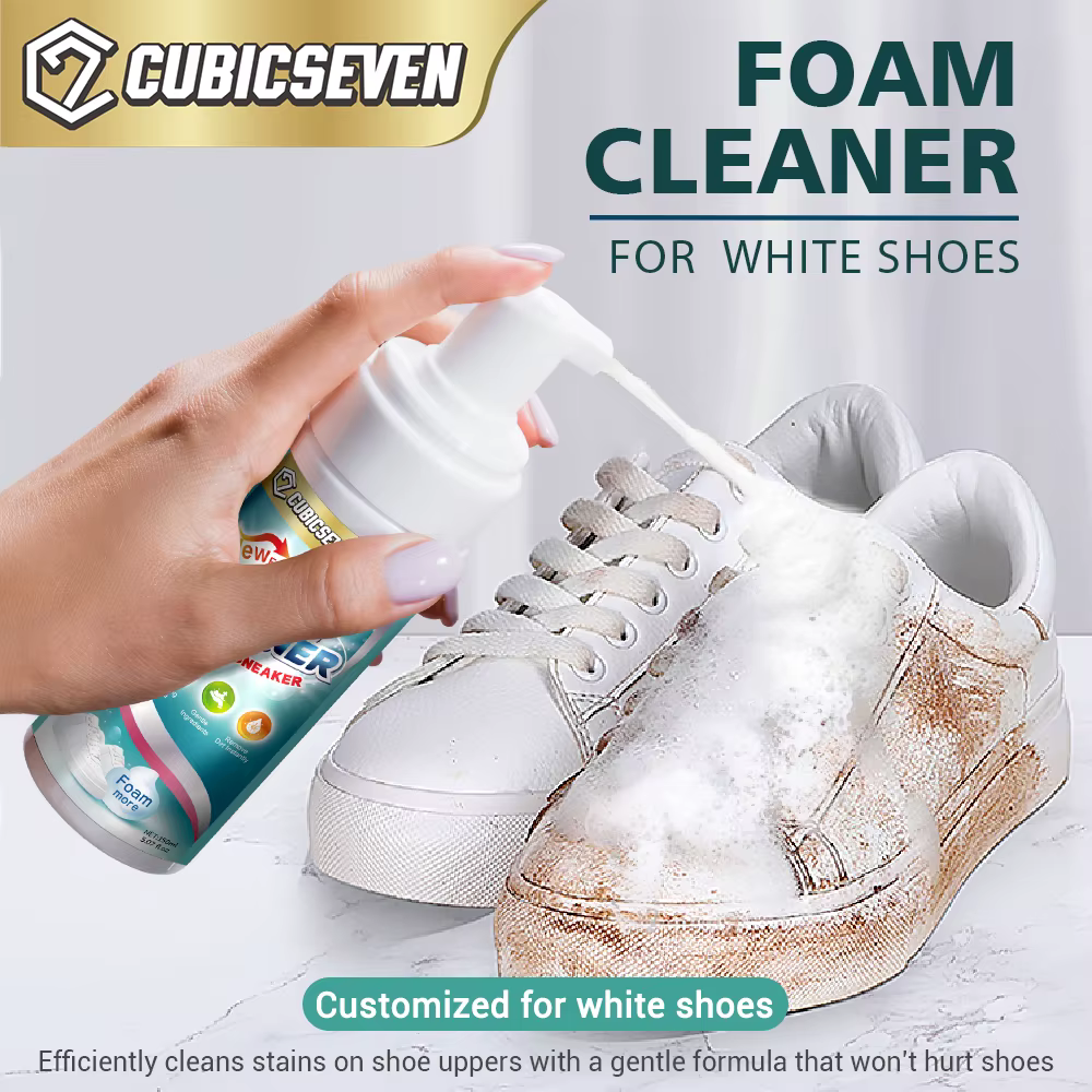 Cubicseven 150ml blanchissant pour chaussures blanchissant rafraîchissant polissage blanc chaussures