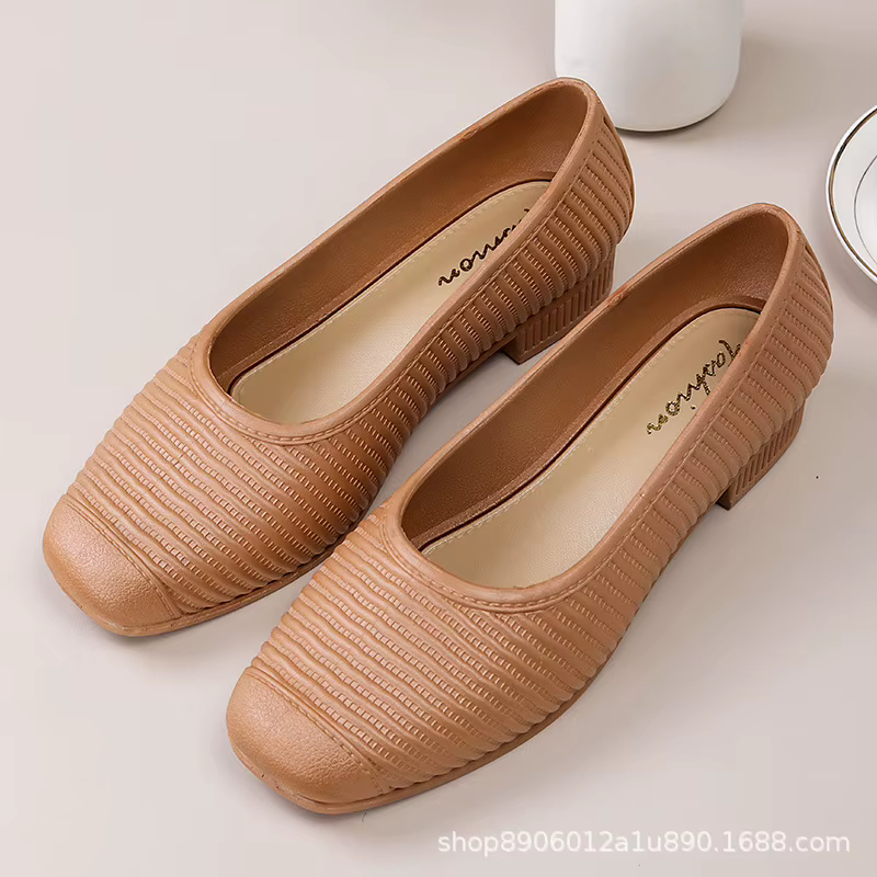 Chaussures décontractées à enfiler pour femmes, nouveau style printemps-été, toutes saisons, talon b