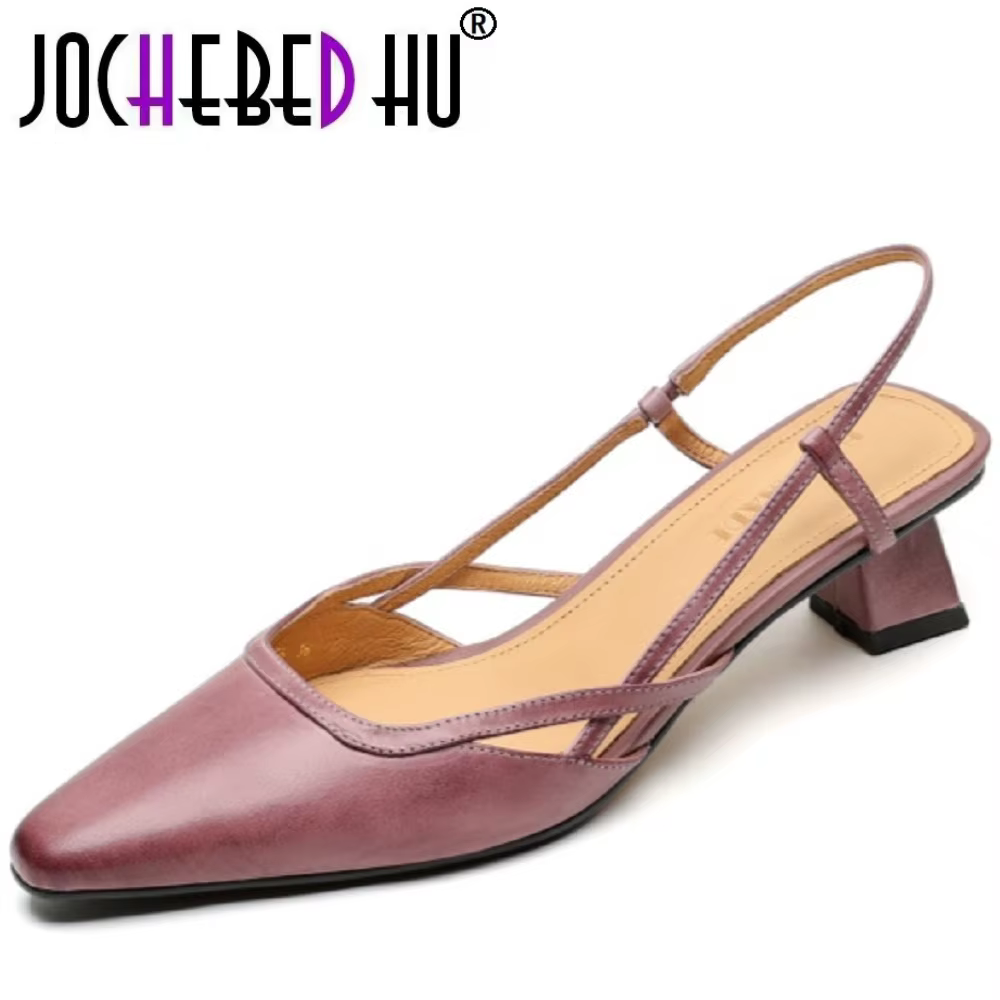 【JOCHEBED HU】 marque faite à la main en cuir véritable chaussures respirantes et confortables femmes