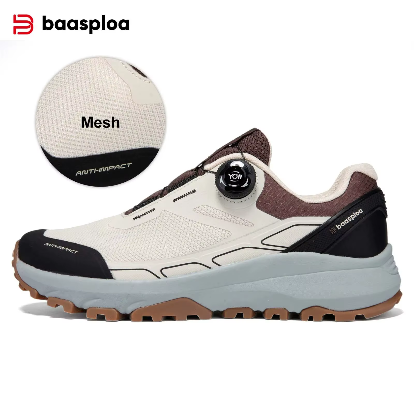 Baasploa – baskets de randonnée pour hommes, chaussures de trekking et d'escalade de haute qualité, 