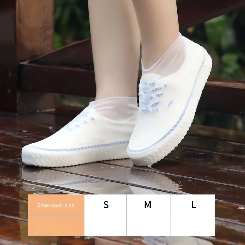 Couvre-chaussures de pluie imperméables réutilisables en Silicone, couvre-chaussures d'extérieur, ac