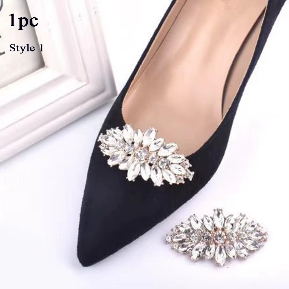 Pinces à Chaussures en Strass pour Mariage, 1 Pièce, Décoration de Chaussures de Mariée, Breloques à