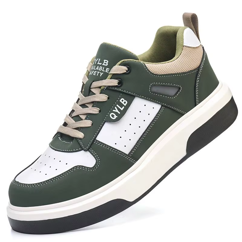 Baskets de travail unisexes pour hommes, chaussures de sécurité avec embout en plastique, chaussures