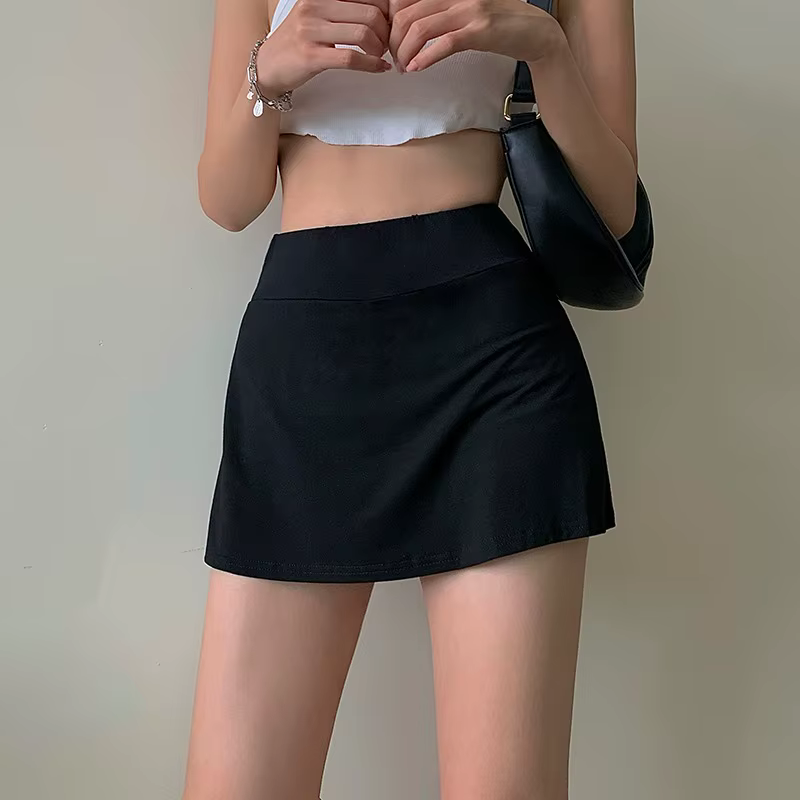 Jupe de Tennis pour femmes, taille haute, Sexy, sac serré aux hanches, jupe courte de sport d'été, j