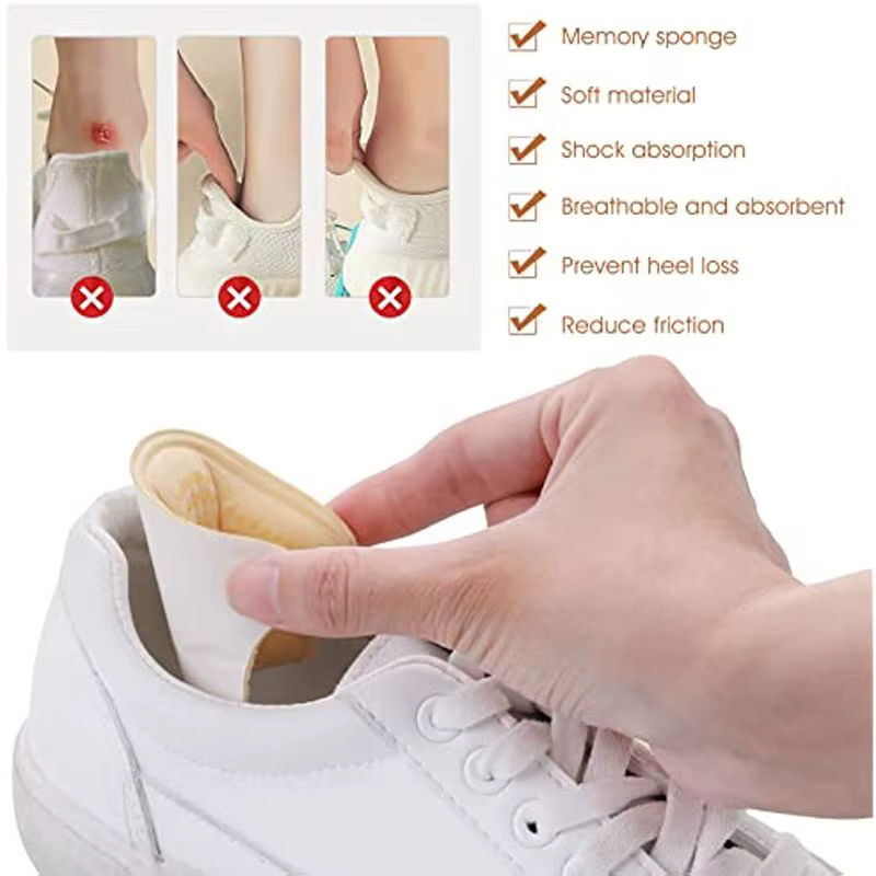 Semelles Autocollantes de Protection de Talon pour Baskets, Patch de Taille Réglable, Coussinets de 