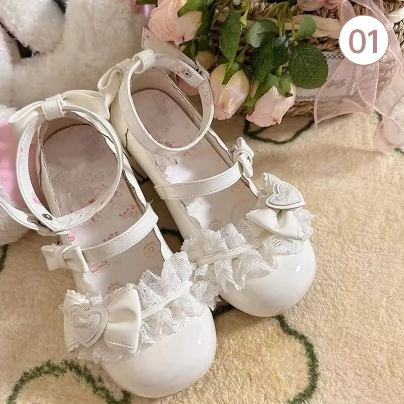 Doux Lolita Mary Jane chaussures bout rond talon confort chaussures décontractées antidérapantes pet
