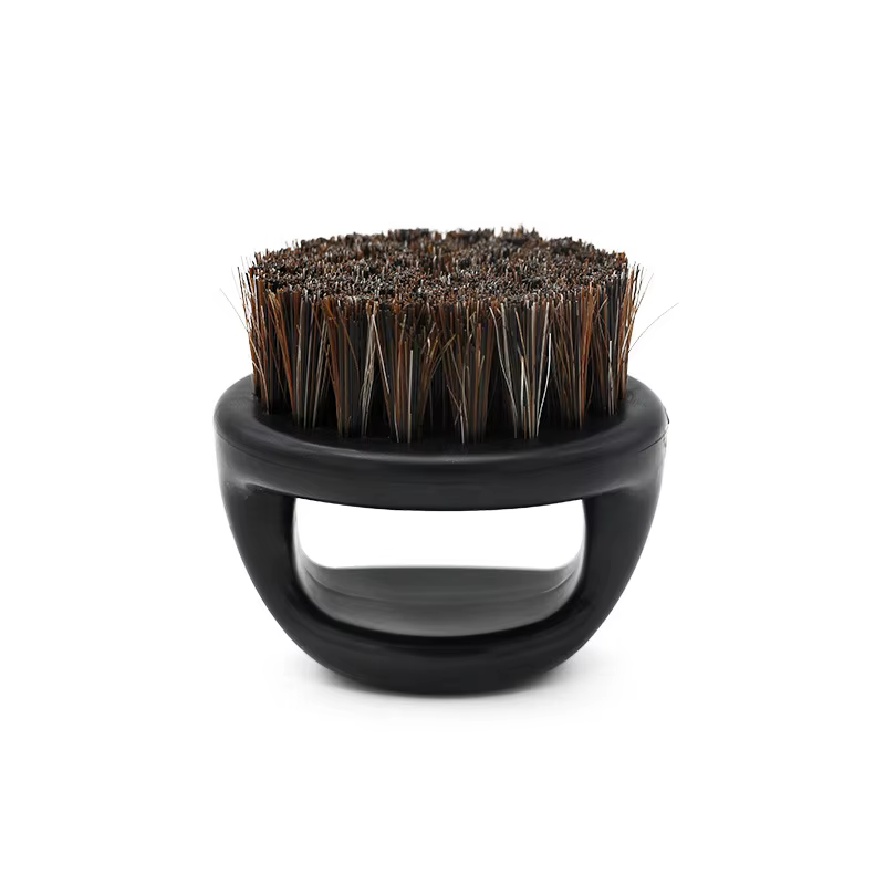 Brosse de rasage pour barbe pour hommes, fourrure de sanglier douce, Salon de coiffure, nettoyage du