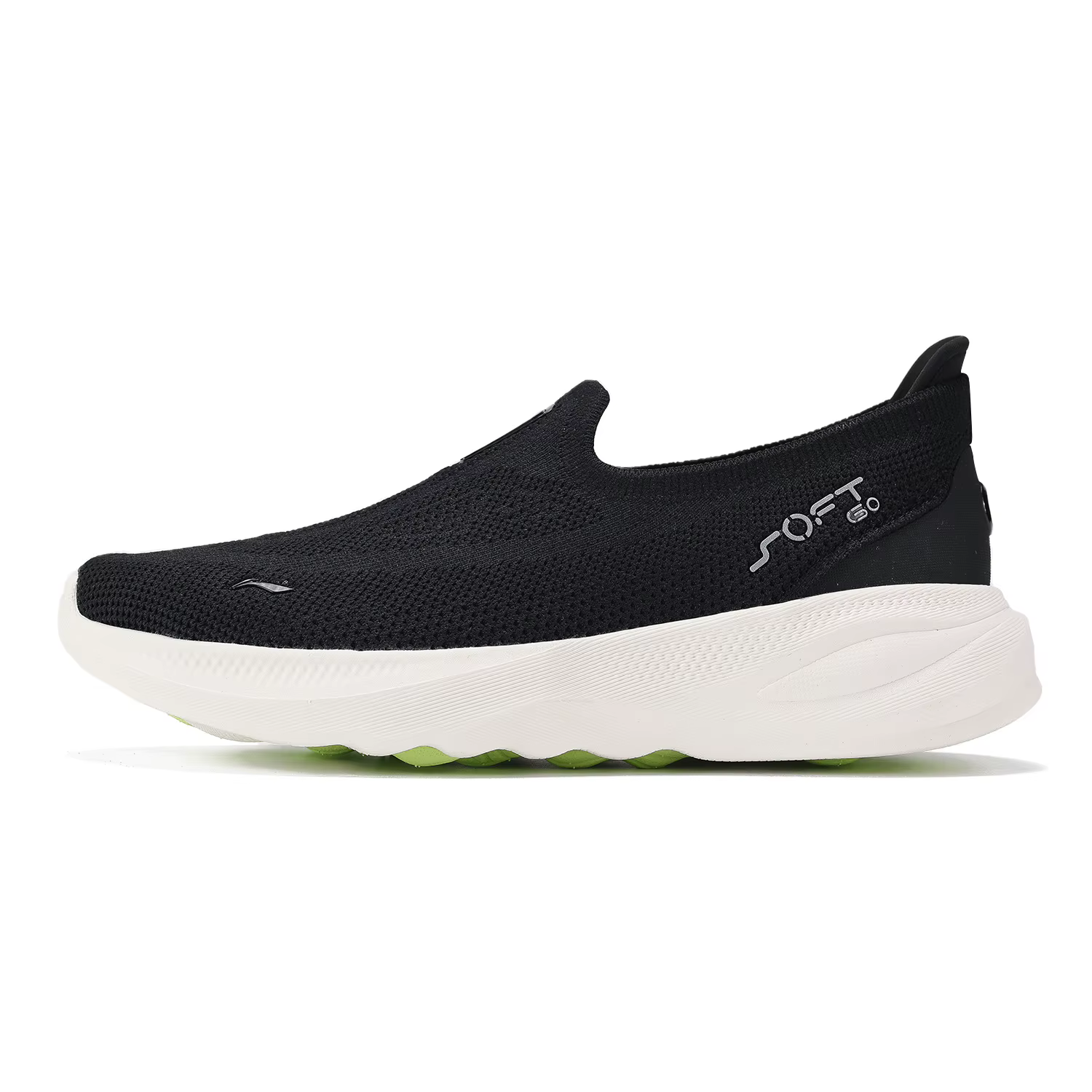 Li-Ning SOFT GO 2 KNIT – chaussures de marche décontractées à enfiler pour femmes, respirantes, avec