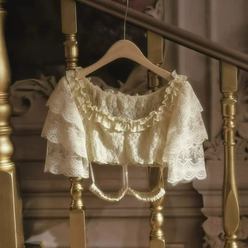 Chemisiers élégants de style Lolita victorien pour femmes, chemisiers vintage en dentelle à manches 