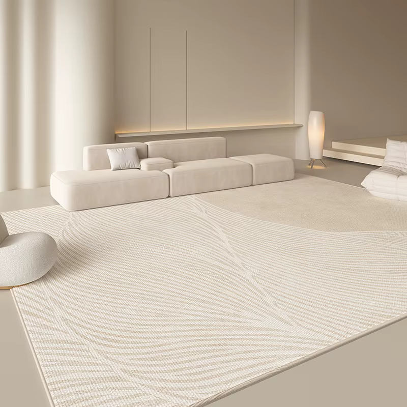 Tapis de décoration minimaliste pour salon, style japonais, tapis pour chambre à coucher, moelleux, 