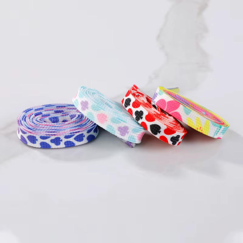 Plat prune lacets pour baskets couleur correspondant impression lacets sport décontracté Tennis lace