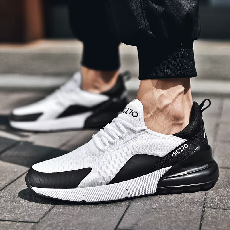 Chaussures de sport décontractées pour hommes, respirantes, en mesh, légères, amortissantes, semelle
