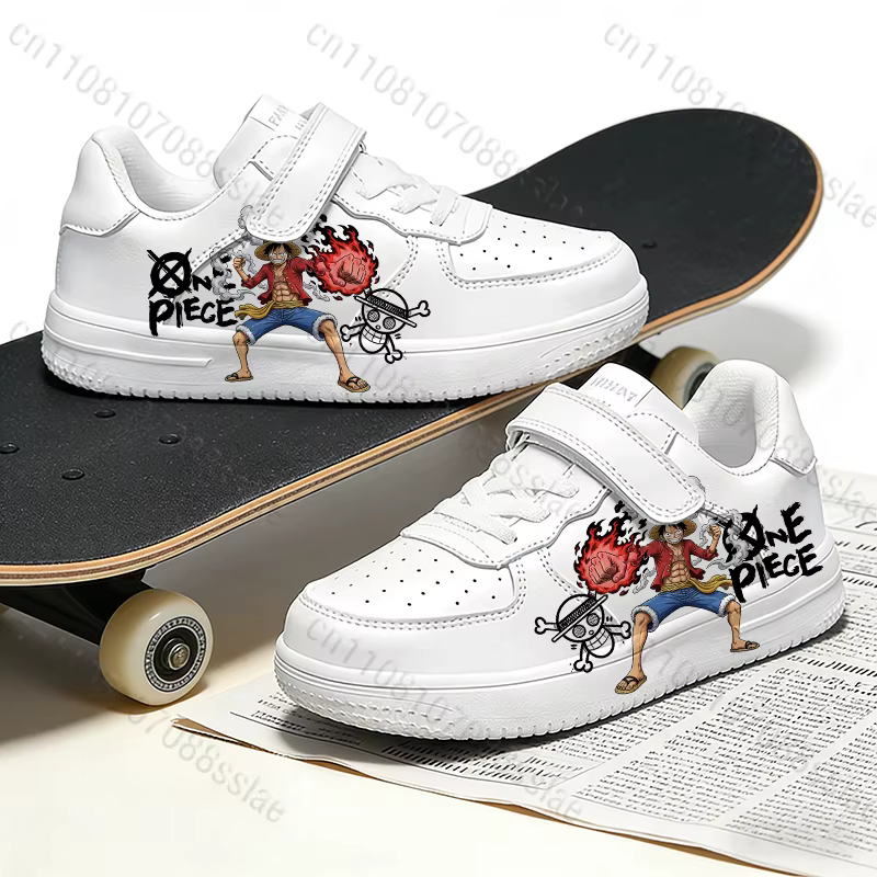 Baskets ONE PIECE Luffy à imprimé cool pour adolescents, étudiants, garçons, parents et enfants, lég