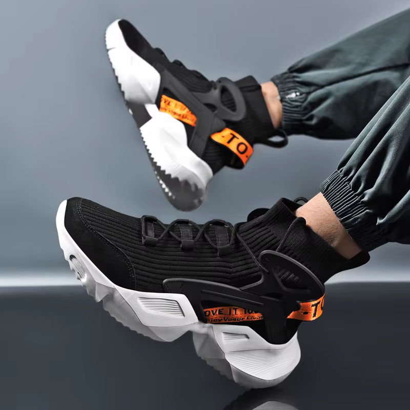 Baskets légères respirantes à semelle épaisse pour homme, chaussures de sport, de marche, décontract