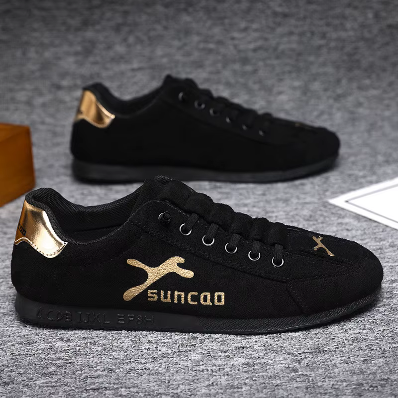 Sneaker décontracté hommes concepteur rétro chaussure de course mode microfibre cuir respirant plat 