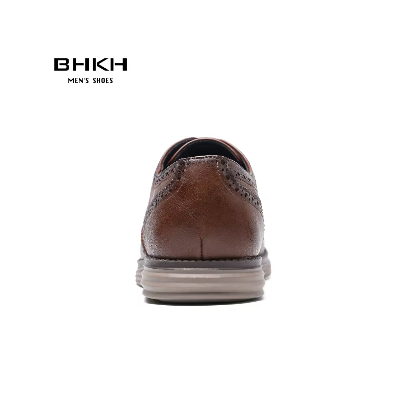 BHKH 2025 chaussures habillées en cuir véritable confortables hommes chaussures décontractées intell