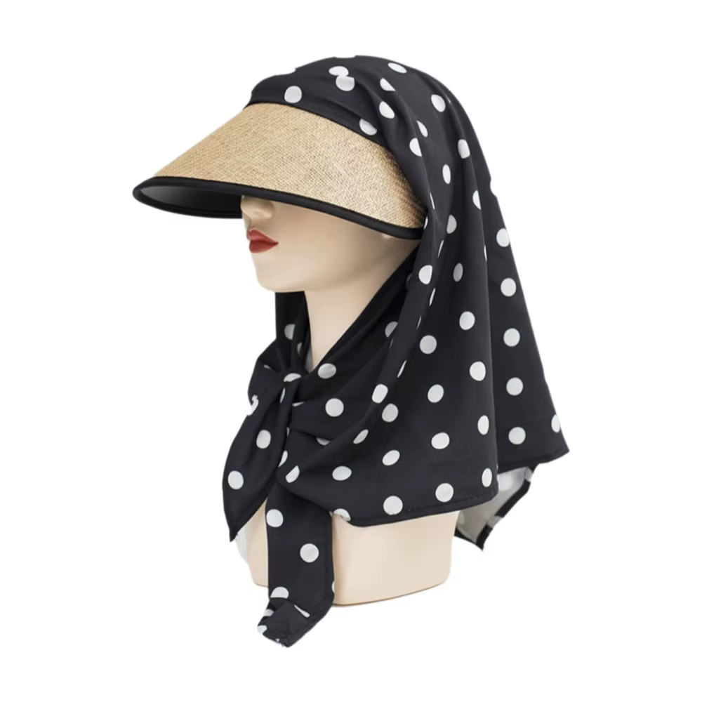 Casquette de baseball style coréen Y2K hip-hop avec foulard intégré, protection du cou et bandeau po