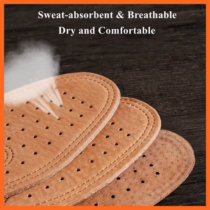 Semelle intérieure en cuir véritable pour chaussures, dépistolet ant confortable, l'offre elles inté