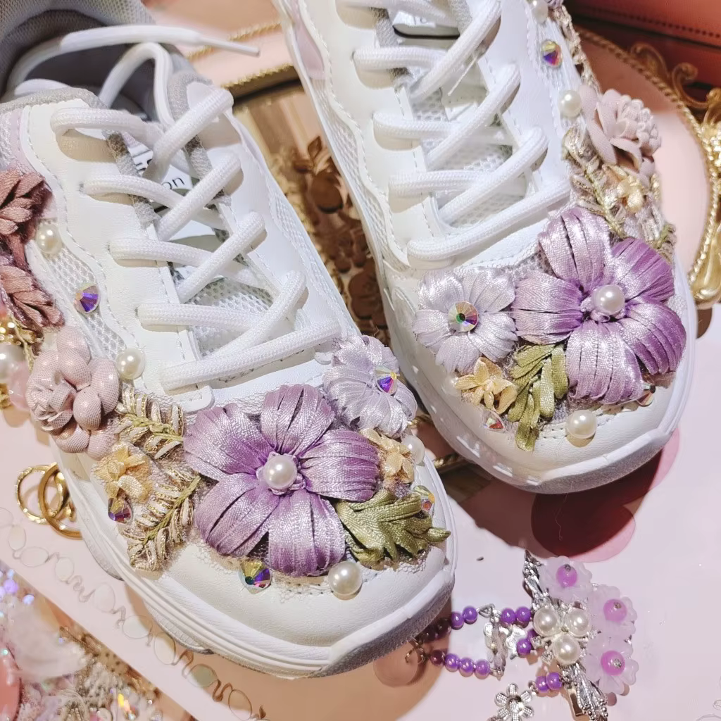 Baskets plateforme tendance pour femme, printemps automne, respirantes en maille, décontractées, à s