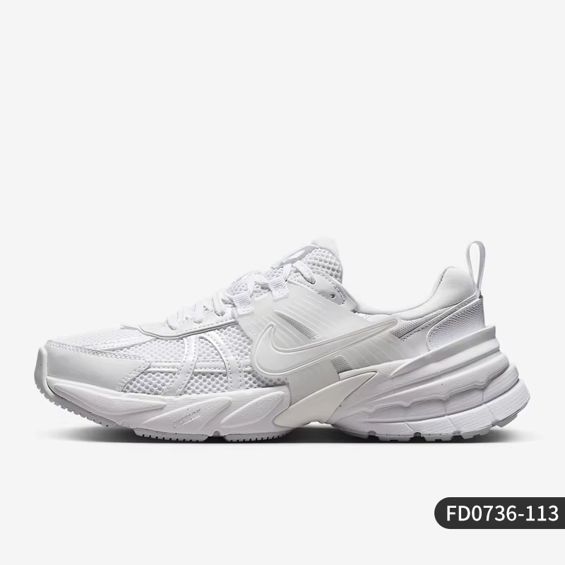 Nike V2K Run Chaussures de course rétro en maille durable pour femmes FD0736-113