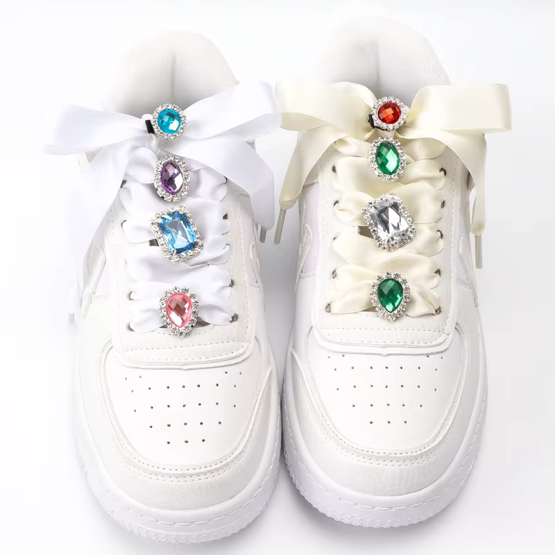 Strass Brillants Luxueux pour la Rencontre AF1, Accessoires de Chaussures, Breloques de Chaussures e