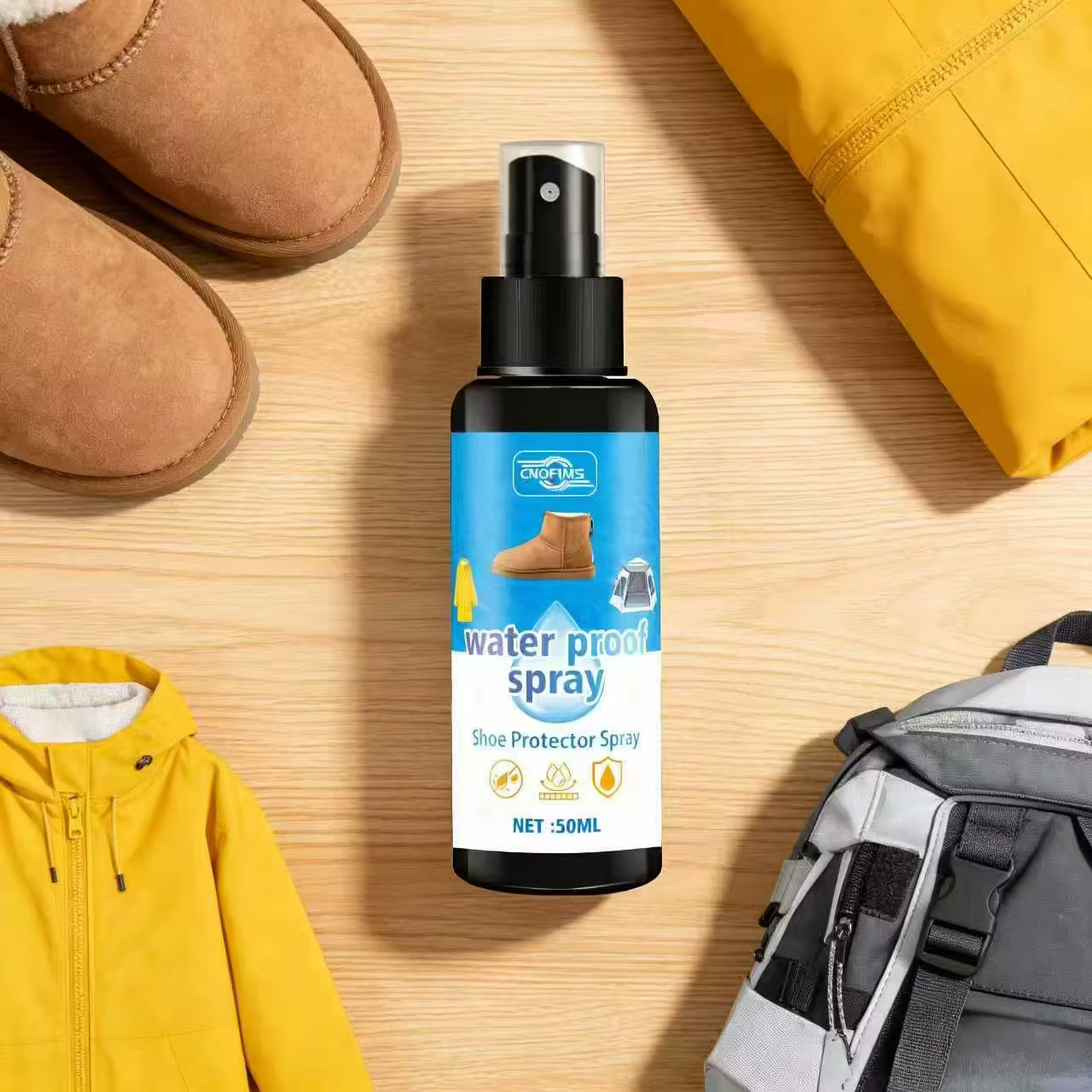 Spray imperméabilisant pour chaussures 50 ml - Résistant à l'eau pour chaussures en daim et en tissu