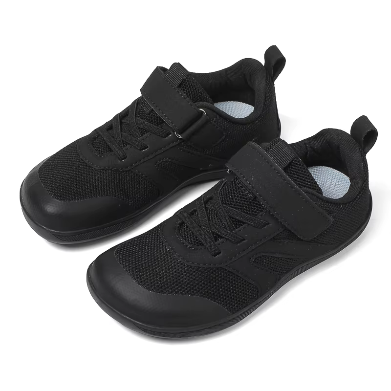 Chaussures pieds nus minimalistes pour petits/grands enfants + chute zéro pour enfants + baskets lar