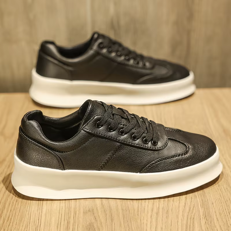 Baskets Légères en Cuir group pour Homme, Chaussures Blanches, Respirantes, Rétro, d'Entraînement, d
