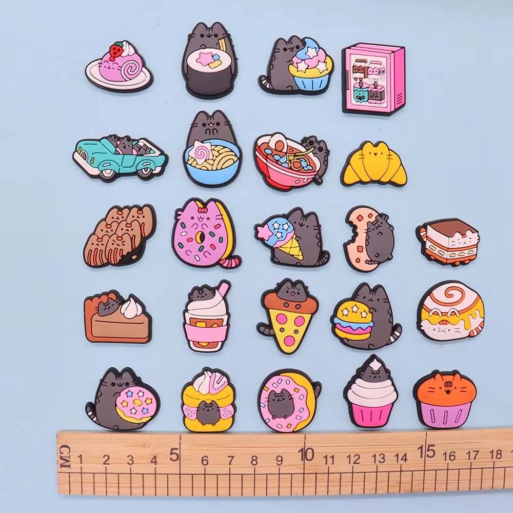 AdTosLittle Cat Chi Cake Sandals Shoe Charms, PVC, Accessoires, Food Designer, Décoration, Bracelet 