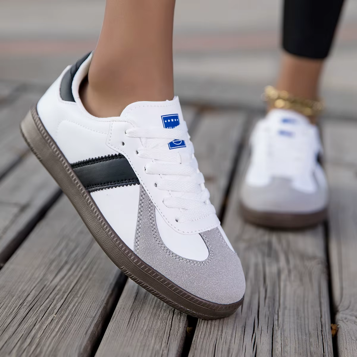 ELUVA femmes baskets confortables pour hommes femmes blanc chaussures légères chaussures de marche a