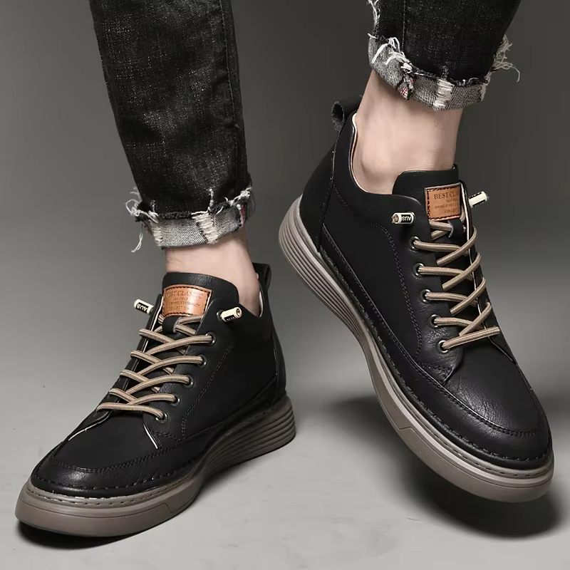 Chaussures rehaussantes en cuir véritable chaussures rehaussantes hauteur augmenter chaussures homme