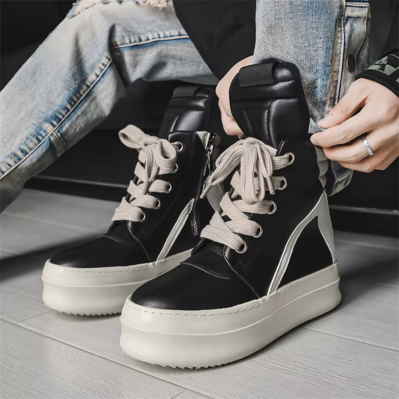 Baskets montantes pour hommes, nouvelle collection automne 2026, style rétro, confortables, antidéra