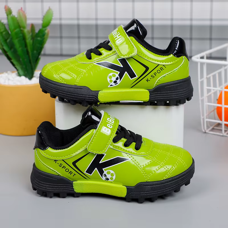Crampons de Football pour enfants, chaussures de Football à la mode pour terrain ferme, nouvelle col